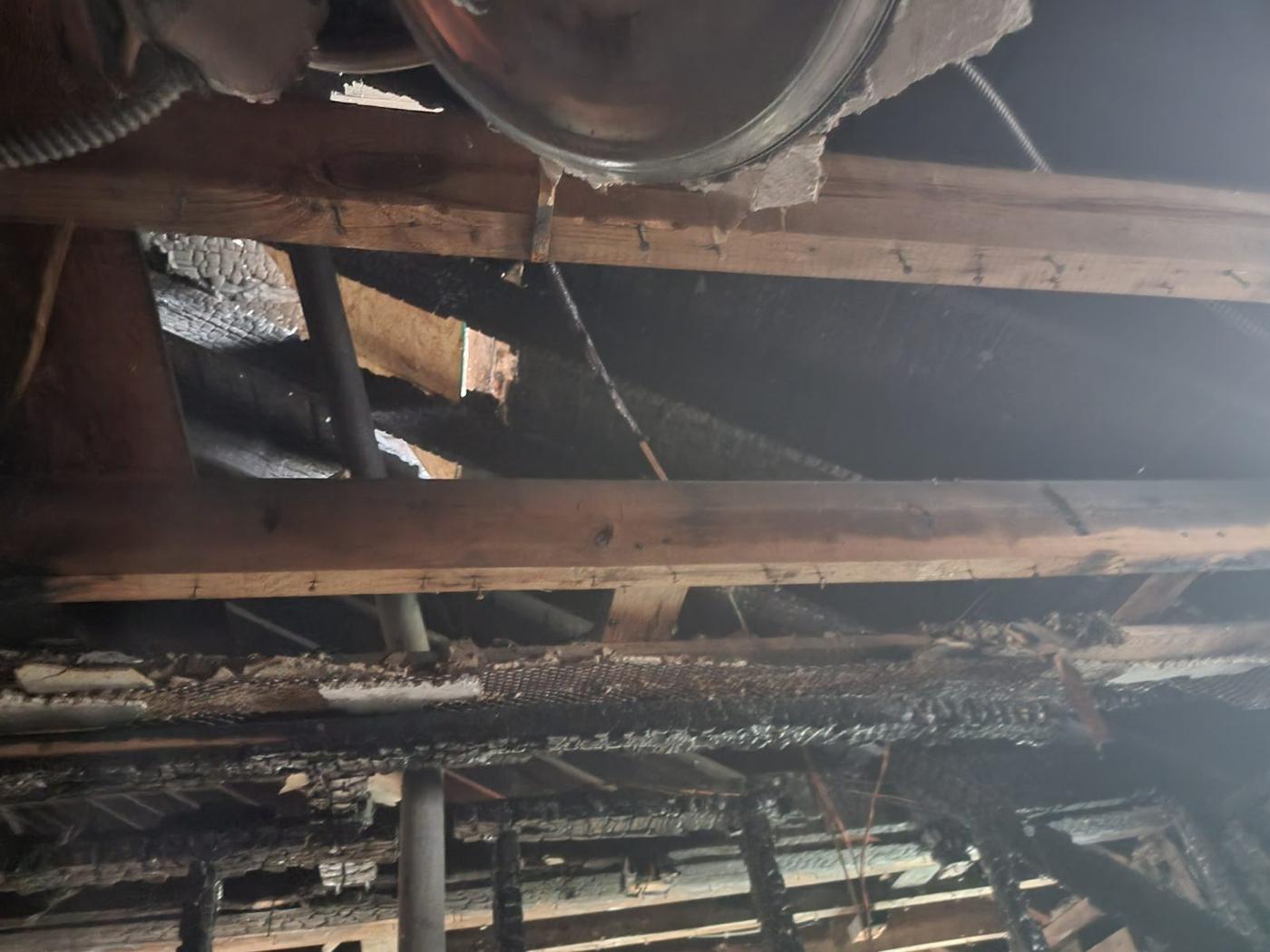 Before: fire damage